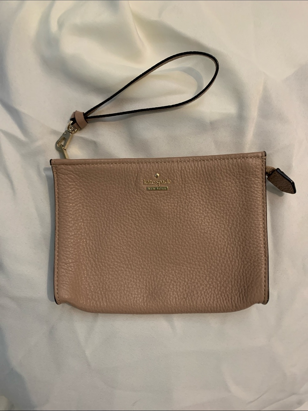 kate spade Pebbled Leather Wristlet - Dusty Rose - Picture 2 of 11